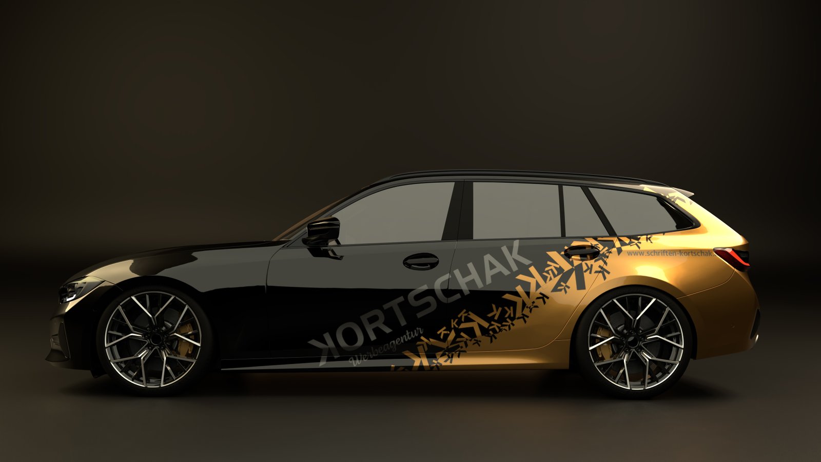 BMW Kortschak Car-Wrapping Gold