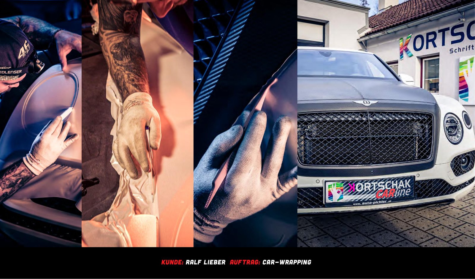 Bentley Car-Wrapping mit Carbon-Optik